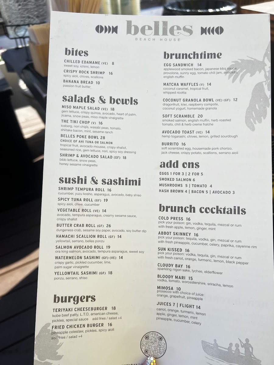 Belles Beach House Menu - Image 5